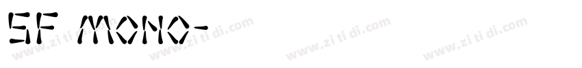 SF mono字体转换